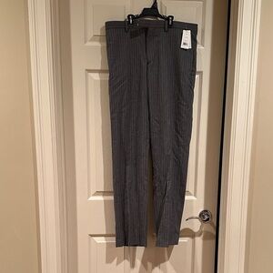 Banana Republic Charcoal Pinstripe Dress Pants